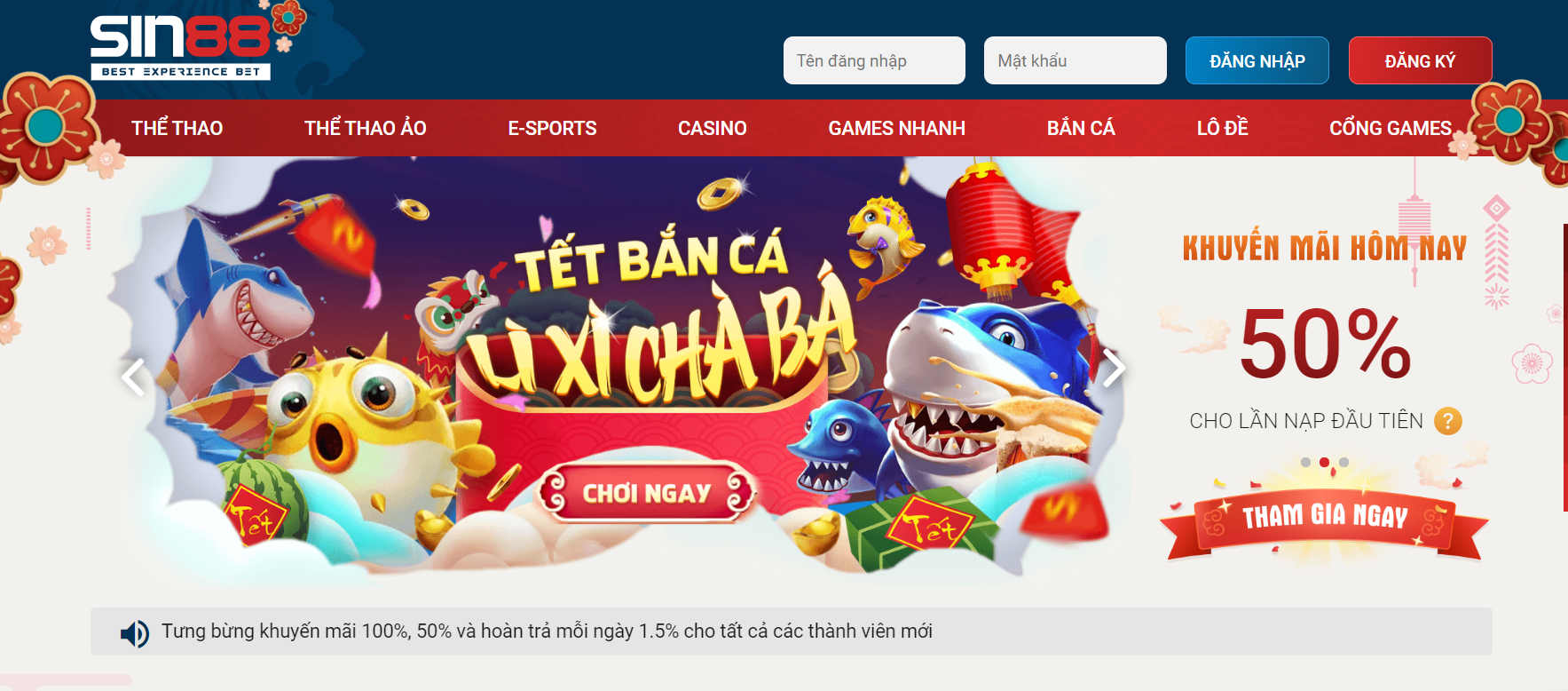 Những sản phẩm của Sin88 đa dạng